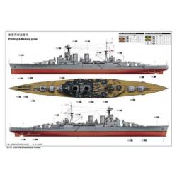 Trumpeter Battle Cruiser HMS Hood , schaal 1:200