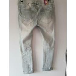 Baggy jeans licht grijs Maat 48