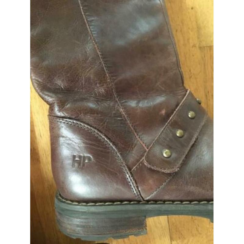 Donkerbruine leren Hush Puppies laarzen maat 37