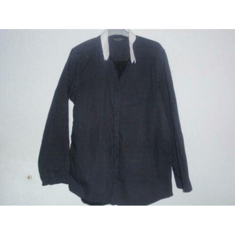 Maat l - solid jeans - zwart katoenen blouse / shirt