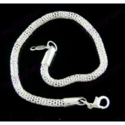 Slangencollier echt zilver 3,2 mm - 43 cm NIEUW ketting
