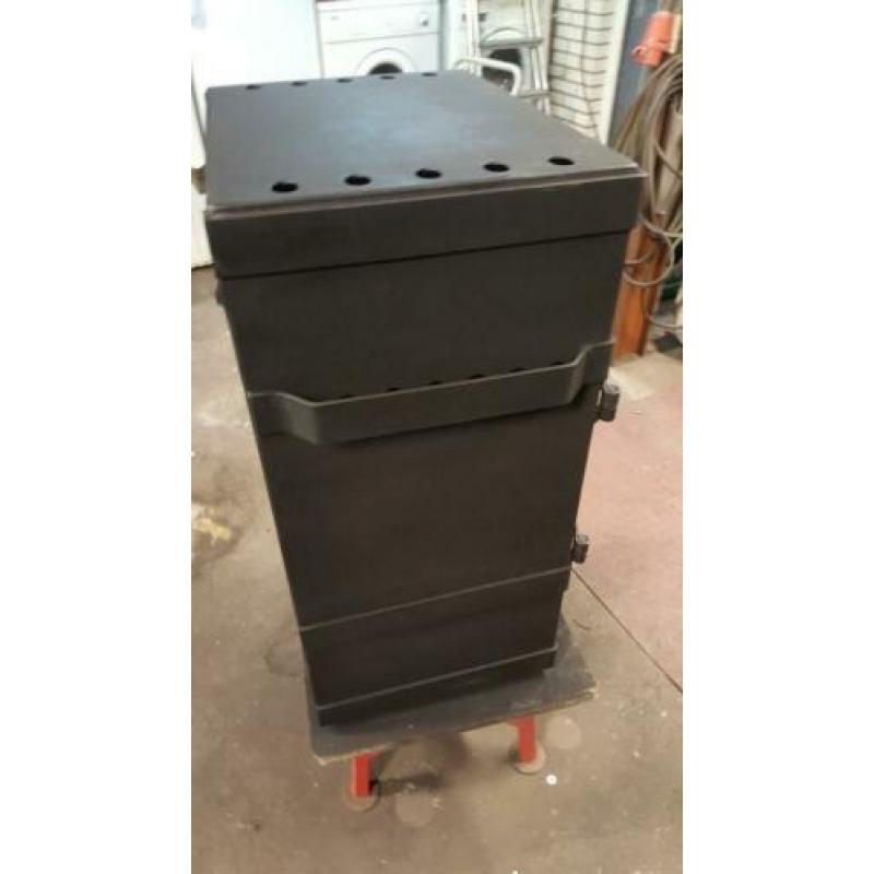 industriële houtkachel 8kw met nieuw glas