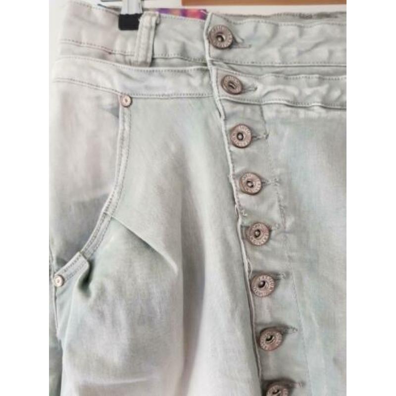 Baggy jeans licht grijs Maat 48