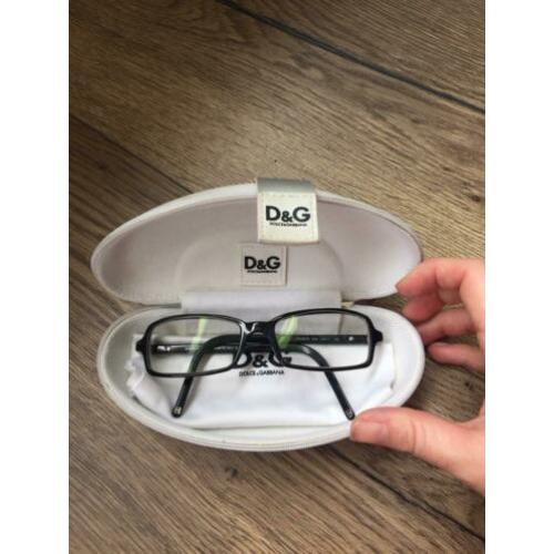 Bril d&g dolce & Gabbana zwart modern case origineel sterkte