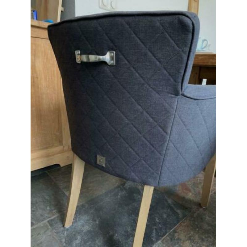 Rivièra Maison waverly dining armchair grijs 3st.