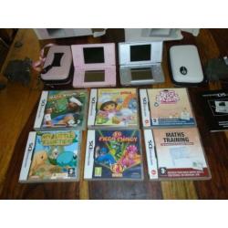 Nintendo ds lite + spellen