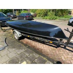 Open zeilboot X4 Lanaverre incl. boottrailer
