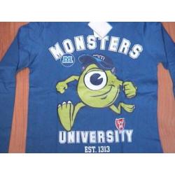 V&D NIEUW monsters university blauw shirt + opdruk MIKE 152