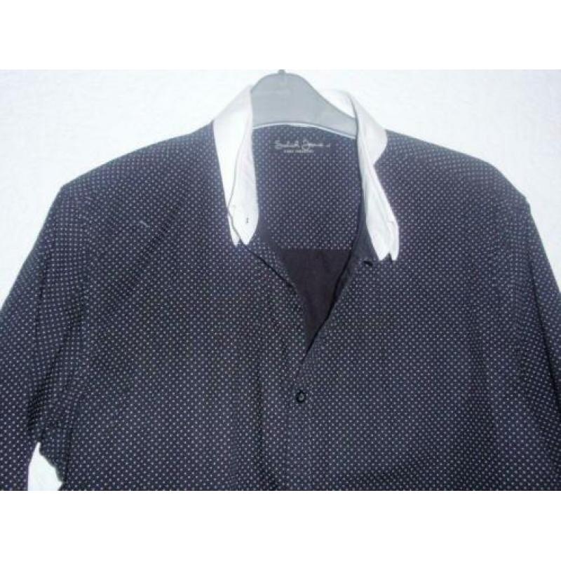 Maat l - solid jeans - zwart katoenen blouse / shirt