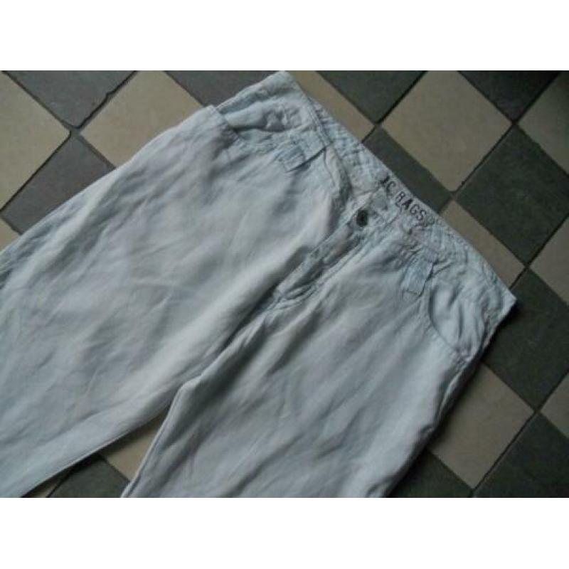 J.C. RAGS Heel Licht-Blauwe, Linnen Broek maat XXL= 44/46