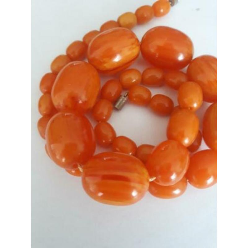 Oude Bakeliet ketting, ca. 1930 ,gewicht 90 gr