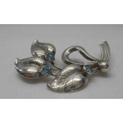 Zilveren vintage broche Denemarken Hermann Siersbol nr.2505