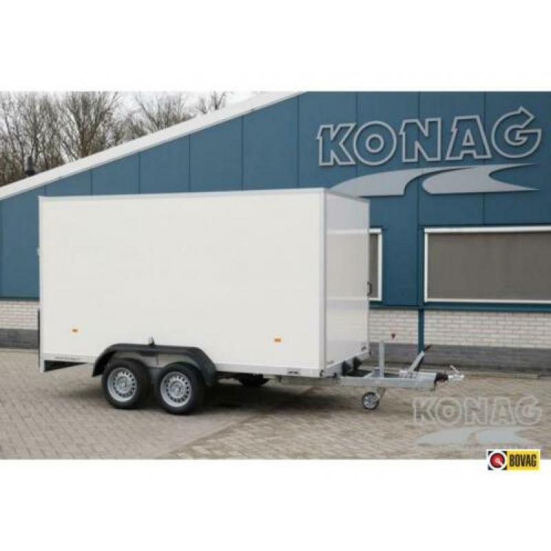 Konag Proline Poly + gesloten aanhangwagen met deuren