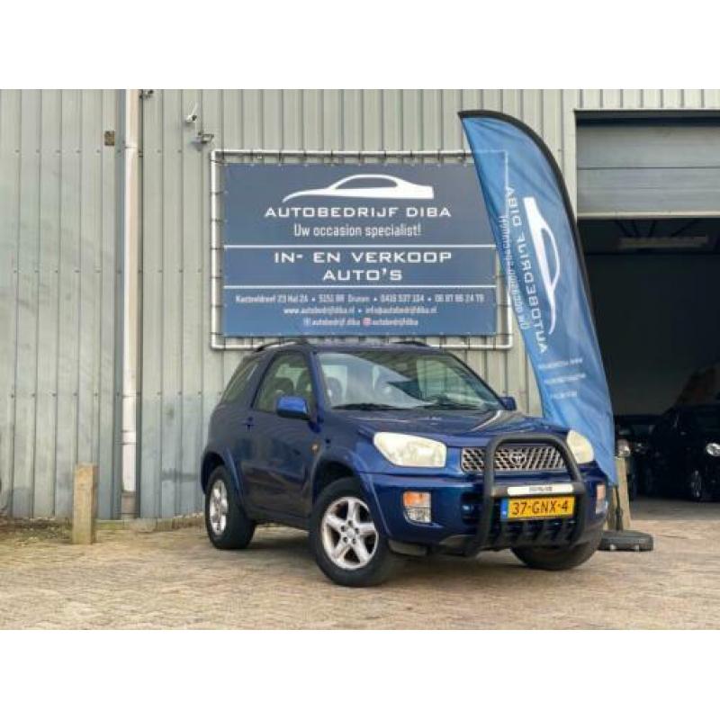 Toyota RAV4 2.0-16V VVT-i Luna 2002 Blauw Airco Leder NAP!