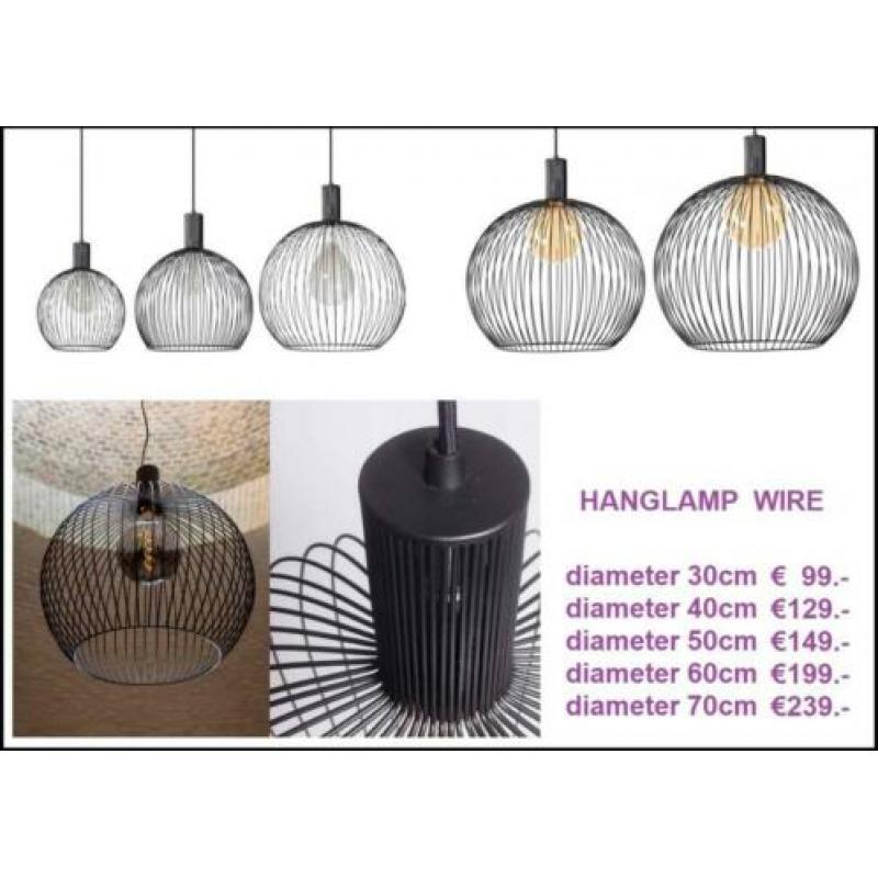 Feelings hanglamp Wire is verkrijgbaar in 5 afmetingen