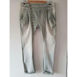 Baggy jeans licht grijs Maat 48