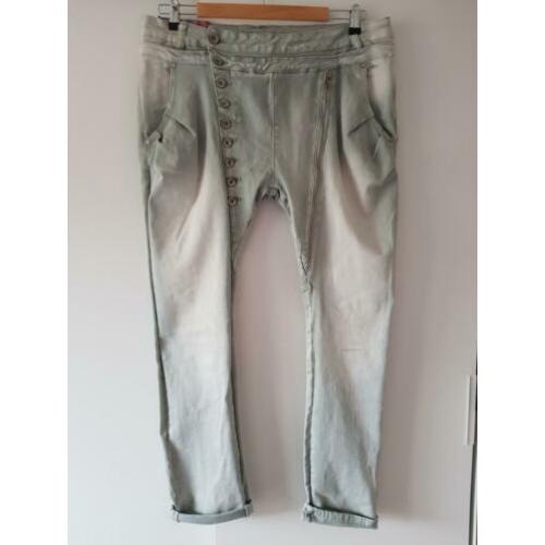 Baggy jeans licht grijs Maat 48