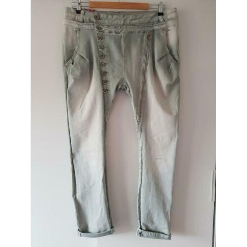 Baggy jeans licht grijs Maat 48