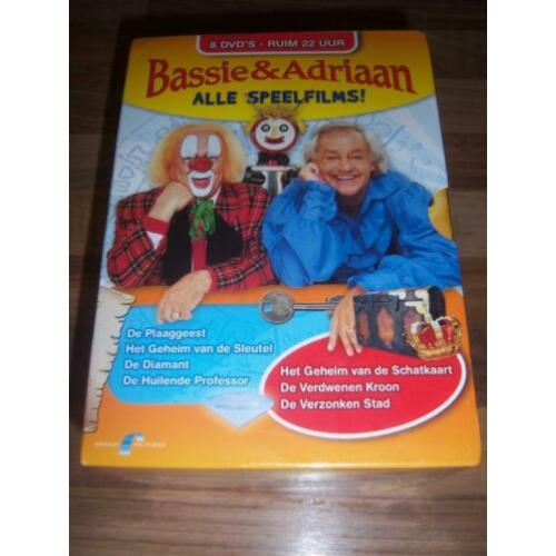Bassie en Adriaan Alle Speelfilms 8-dvd box nieuw in seal