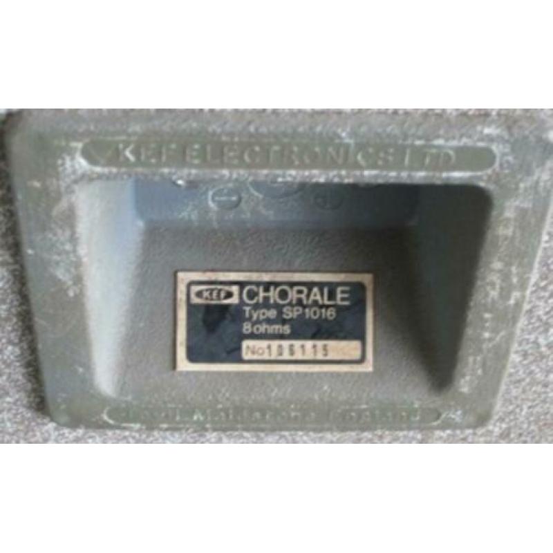 Te koop: Kef Chorale luidspreker boxen