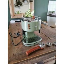 Delonghi retro set groen.