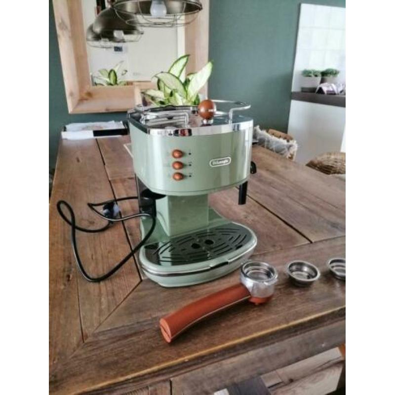 Delonghi retro set groen.