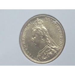 Sovereign goud victoria jubilee head 1890