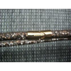 Stardust Swarovski Ketting/Dubbele Armband brown/bruin.