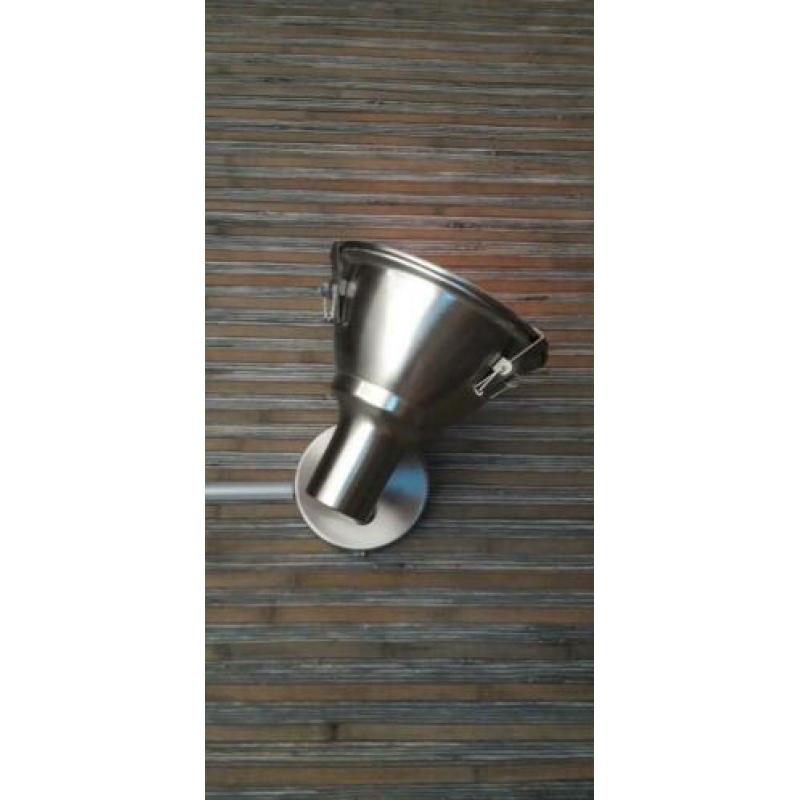 RVS wandlamp dimbaar (dimlicht)