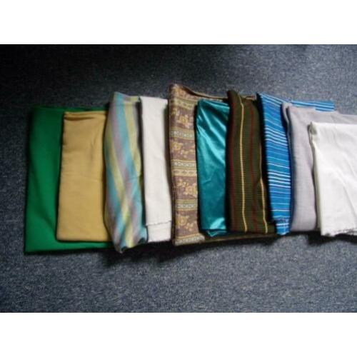 STOF,,strech 9 lappen voor 9,00euro 1ste FOTO