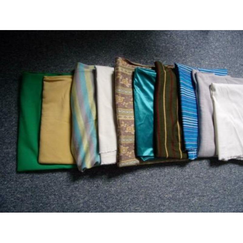 STOF,,strech 9 lappen voor 9,00euro 1ste FOTO