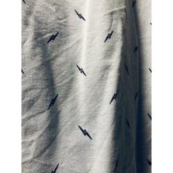 Zara Man overhemd slimfit, lichtblauw met print, maat M