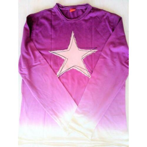 BOSS ORANGE Paars shirt met lange mouwen maat L