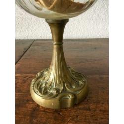 Antieke staande olielamp