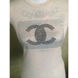 GLAMOROUS beige T-shirtje maat XS