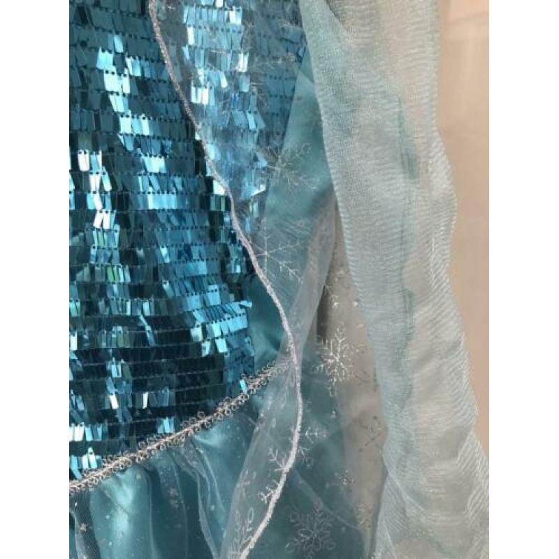 Originele Disney Elsa prinsessen jurk Frozen blauw maat 128