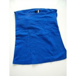 Dames Strapless Top Blauw Maat S