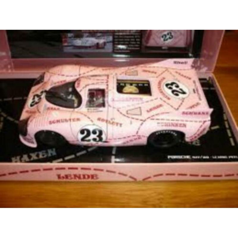 Porsche le mans nr 23 en geluid motor ,minichamps 1.18