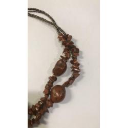Ketting vintage met echte edelstenen