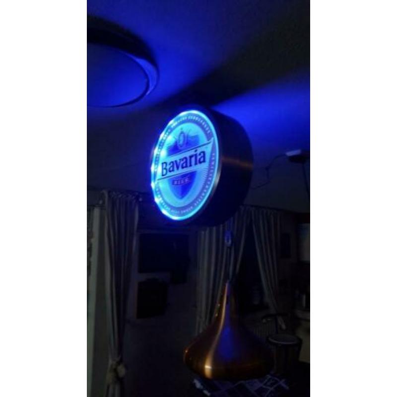Bavaria bier dubbelzijdige reclame verlichting, Mancave.