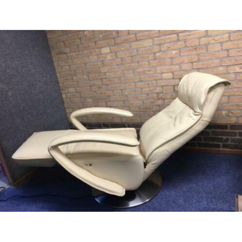 Relaxstoel leder op draaivoet (relax, stoel, elektrisch)