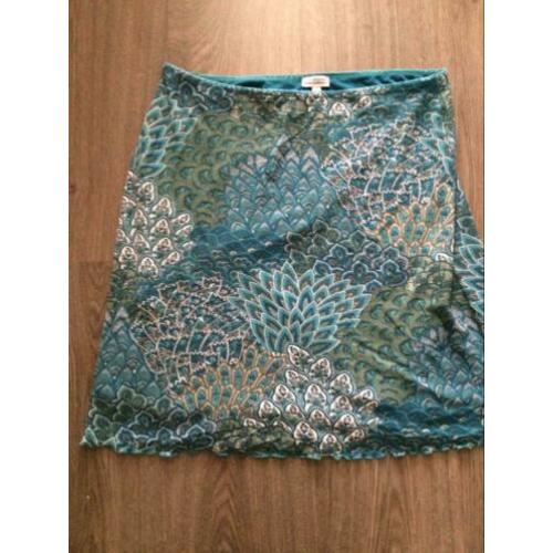 blauwe zomer rok ruches Streetone M