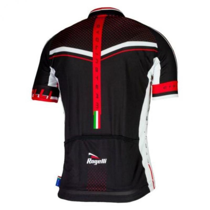 Fietskledingset Rogelli Gara Mostro Posada zwart rood wit