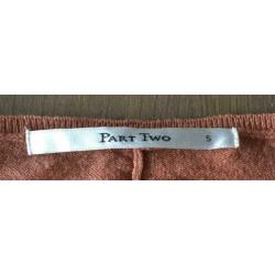 Mooi dun vestje van Part Two, maat M, kleur rosè bruin