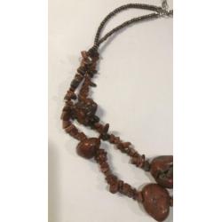 Ketting vintage met echte edelstenen