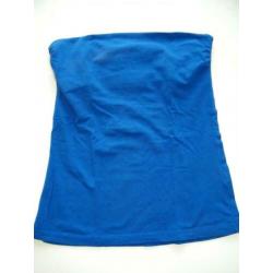 Dames Strapless Top Blauw Maat S