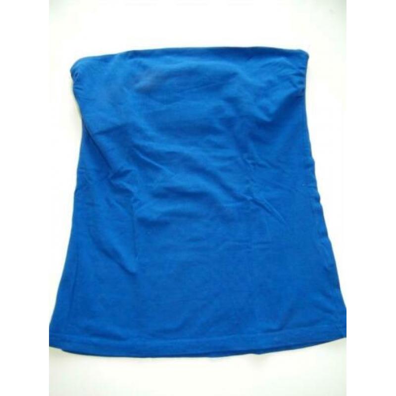 Dames Strapless Top Blauw Maat S