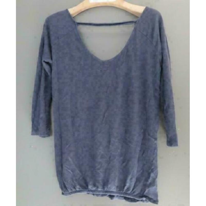 Blaumax 100% linnen blauwe top maat M