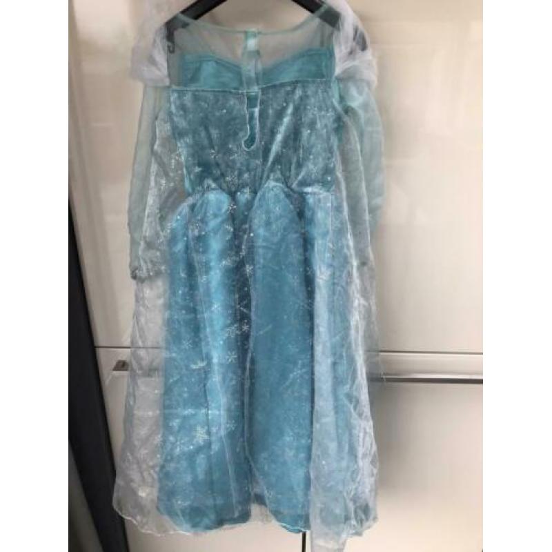 Originele Disney Elsa prinsessen jurk Frozen blauw maat 128