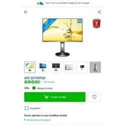 Monitor AOC Q2790PQU (t.w.v. €318)